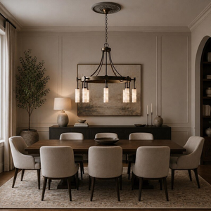 Lustre en albâtre à 8 lumières, en laiton, pierre espagnole, luminaire de plafond moderne de luxe, éclairage décoratif d'intérieur - Product Image 2