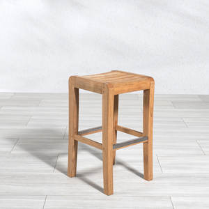 Chaise de bar d'extérieur en teck massif de haute qualité pour club de plage, complexe hôtelier, jardin et fournisseur de mobilier hôtelier - Product Image 6