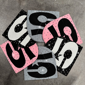 High Quality Custom Logo Rhinestone <b>Winter</b> Beanies Warm Knit Skull <b>Cap</b> Men Women - Product Image 1