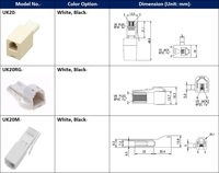 Adaptateur de câble de conversion de données pour modem téléphonique, prise BT britannique vers prise RJ11 6P2C, blanc, certifié ISO9001