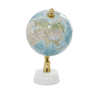 Globe terrestre antique de luxe, sculpture moderne en métal, finition polie de qualité supérieure pour bureau, salle d'étude, bibliothèque et événements spéciaux, au meilleur prix - Product Image 5