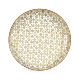 Bandeja de servir rectangular hecha a mano, elegante, moderna, de diseño clásico, de esmalte Staley con múltiples estampados, bandeja de madera para servir. - Product Image 2