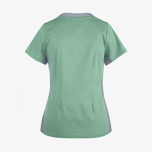 LEDBURY 72%Polyester/21%Rayon/7%Spandex Knitted Unisex Nursing Wear <b>Scrub</b> <b>Top</b> Needle Detection High Quality Wholesale OEM - Product Image 3