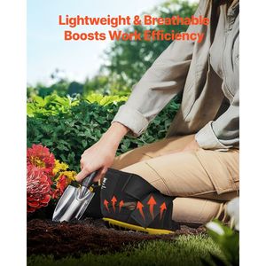 Ginocchiere da Lavoro per Uomo con 2 Cinghie di Estensione, Protezione Antiscivolo in Schiuma Gel per Lavori Pesanti - Product Image 5