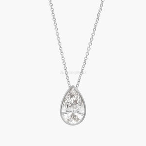 0.50 Carat Lab Grown Diamond Necklace Solid Yellow White Rose Gold <b>Unique</b> Lightweight Chain Minimalist Jewelry <b>Gift</b> <b>for</b> <b>Her</b> - Product Image 4