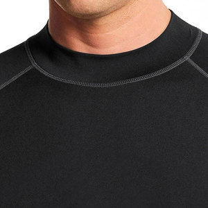 Chemise de sport à manches longues pour homme, 100% polyester, séchage rapide, noire, taille adulte - Product Image 4
