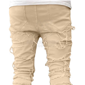 Pantalones Casuales de Lona Ligeros para Hombre, Diseño Moderno, Cierre de Botones, Hechos a Medida, Precio al por Mayor, MOQ Bajo, en Venta - Product Image 6
