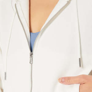 Sudadera con Capucha de Forro Polar para Mujer, Cuello Redondo, Estilo Informal, Lavado Ácido, Bordado con Insignia, Logotipo Impreso, Mezcla de Algodón/Poliéster de Alta Calidad - Product Image 2