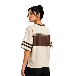 Premium Womens Boxy Tee Custom Heavyweight Cotton Loose Fit Short Sleeve T Shirt Streetwear OEM ODM Wholesale Apparel Supplier - Product Image 4