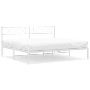 Cadre de lit rectangulaire moderne en métal - Product Image 2