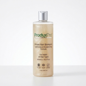 ProduxPro OEM Unisex Hair <b>Shampoo</b> Lightening Straightening GMP ISO HALAL Certified 3 Year Shelf Life Adults All Hair Types 500ml - Product Image 1
