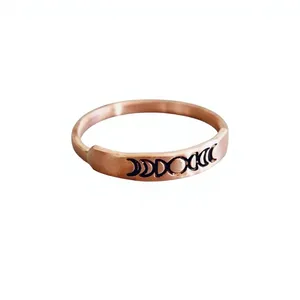 Vintage Intertwined Figure Eight Pure Copper <b>Bracelet</b> Luxury Metal Jewelry Exquisite Bangle <b>Stack</b> for Women - Product Image 6