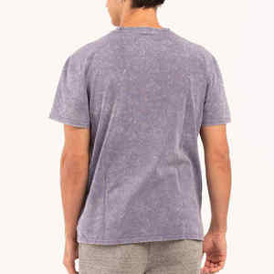 Camiseta Vintage Oversize Personalizable al por Mayor para Hombre, Estilo Streetwear Hip Hop con Lavado Ácido, Ecológica, de Poliéster/Algodón - Product Image 3