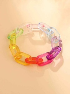 Cadena de Eslabones de Resina Plegable, Colorida, Ecológica e Impermeable, Artesanía para Decoración del Hogar, Bodas, Año Nuevo, Halloween - Product Image 3
