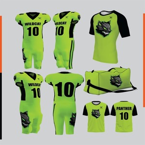 Ensemble d'uniformes de football américain élégants pour équipes sportives – Maillot respirant 100 % polyester et pantalon de performance à séchage rapide pour joueurs adultes - Product Image 1