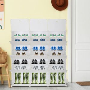 Scarpiera Moderna Espandibile a 7 Livelli, Capacità 42 Paia, 21 Scomparti, Armadio Contenitore a Torre per Tacchi, Stivali e Ciabatte - Product Image 2