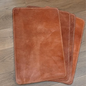 Sacs et étuis à usage spécial, dessous de plat en cuir véritable coloré, résistant à la chaleur, lavable, pour restaurant NPM-0009H - Product Image 5