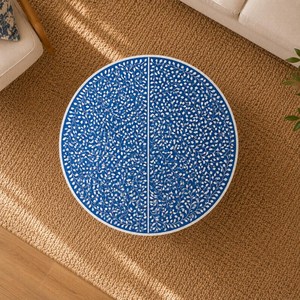 Mesa de Centro de Diseño con Incrustaciones de Hueso, Hecha a Mano con Artesanía Tradicional, Mesa de Lujo para Decoración del Hogar - Product Image 5