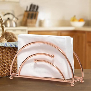 Porta Servilletas de Metal Dorado de Diseño Fabuloso, Forma y Tamaño Personalizados, Decoración de Mesa Moderna de la Mejor Calidad, para Bodas - Product Image 2