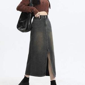 OEM 2026 <b>Plus</b> <b>Size</b> Womens Wrap <b>Skirt</b> Summer Natural Waist <b>Denim</b> Jeans <b>Long</b> <b>Skirts</b> - Product Image 3