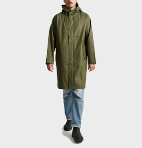 Hot Selling Long Waterproof Breathable Polyester Women's Raincoat High Quality Outdoor Travel Rainwear - Product Image 3