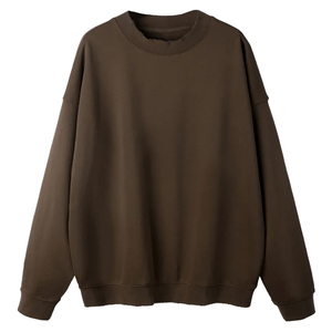 Sweat-shirt unisexe délavé à l'acide, coupe oversize, col rond, style streetwear vintage, fournisseur de logos personnalisés OEM - Product Image 1