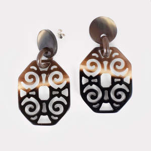 Pendientes de Cuerno de Vaca Ecológicos de Diseño Personalizado, Estilo Artesanal Ético Moderno, Joyería de Moda para Bodas, para Compradores Globales - Product Image 2