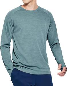 Camisa de Pesca para Hombre, Cuello Redondo, Corte Regular, Manga Corta, Color Sólido, Protección UV, Secado Rápido, Absorción de Humedad - Product Image 5