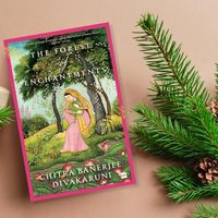 El encanto del bosque de Chitra Banerjee Divakaruni, libro en inglés con tapa blanda, libro de reconto del Ramayana desde la perspectiva de Sita