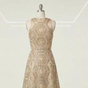 Robe de soirée longue ornée à la main, directement de l'usine, tenue de soirée de luxe, fournisseur en gros de robes - Product Image 1