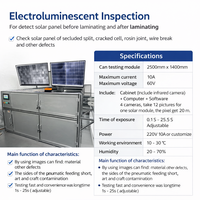 Machine d'inspection des panneaux solaires EL & VI pour la détection des fissures des modules photovoltaïques avant et après lamination REOO EV-2400A