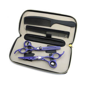 Kit de ciseaux de barbier professionnels, outils de beauté, kit de ciseaux de barbier en promotion - Product Image 1