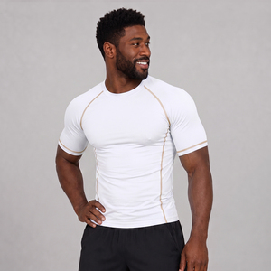 Rashguards pour hommes de haute qualité, dernier design, prix abordable, couleur unie, respirants et légers, en vente en ligne - Product Image 1
