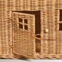 Maison en osier tressé à la main pour poupées meilleure vente enfants enfants tout-petits jouets 100% maisons de poupée en rotin naturel