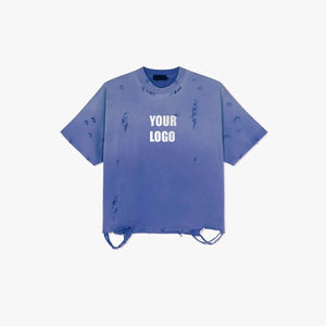 Camisetas Cortas con Serigrafía de Nuevo Diseño, Corte Cuadrado, 100% Algodón, Fabricante de Camisetas Personalizadas, Material de Alta Calidad, MOQ Bajo - Product Image 2