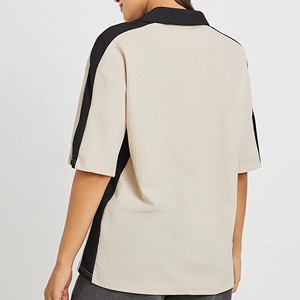 Camiseta Urbana Ligera de Alta Calidad OEM/ODM, Color Sólido, Talla Grande, Hombros Caídos, Logotipo Impreso DTG Personalizado - Product Image 4