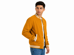 Custom Embroidered Varsity <b>Jacket</b> With Team Logo And Player Number Premium Chenille Patch Letterman <b>Jacket</b> With <b>Leather</b> Sleeves - Product Image 3
