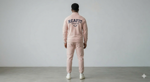 Ensemble de survêtement en coton épais pour hommes avec sweat à capuche oversize et pantalon de survêtement Rexfit Sports, personnalisable et vierge - Product Image 2
