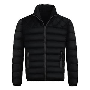 Fully Customized Men's Waterproof Canvas Puffer <b>Jackets</b> Polyester Wadding Filled Winter DDP Shipping - Product Image 1