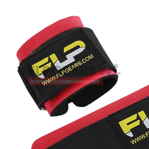Attelle de soutien du poignet FLP en néoprène avec fermeture auto-agrippante rouge et noir pour la musculation, le sport et les activités de plein air, universelle pour adultes - Product Image 2