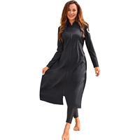 Robe de sport longue et ample pour femmes musulmanes, hijab modeste, respirante, séchage rapide, légère, tunique athlétique pour la gym, le yoga, la course à pied