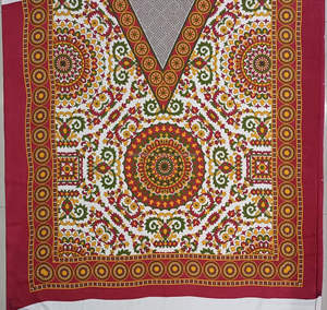 ชุดคาฟตันผ้าไหมพิมพ์ลายทำมือ คอวี แห้งเร็ว 1 ชิ้น ผลิตในอินเดีย สำหรับใส่ไปชายหาด - Product Image 3