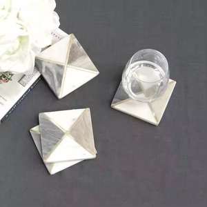 ชุดจานรองแก้วหินอ่อนสุดหรูขายดีที่สุด สำหรับกาแฟ ชา และเครื่องดื่ม ป้องกันโต๊ะ ใช้งานได้หลากหลาย ราคาสมเหตุสมผล - Product Image 1