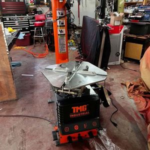 TMG TC24 12\" 24\" Semi-Automatic Tire Changer Certified for Canada/USA 2 HP Motor Step <b>Pedal</b> Control for <b>Car</b> Tires - Product Image 4
