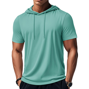 High Quality Men's Casual Fashion Hoodies Bulk Embroidered Knitted Blank Plain Feature Solid Basic Cotton <b>Blended</b> Hoodie Men's - Product Image 1