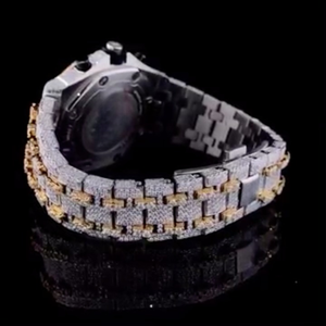 High Quality Customized Iced Out Lab Grown <b>Watch</b> Stainless Steel Best Quality Diamond <b>Watch</b> for <b>Men</b> - Product Image 4