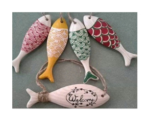 Ornement de poisson en bois écologique fait main, modèle de poisson sculpté sur mesure, thème côtier, décoration murale pour la maison, cadeau - Product Image 3