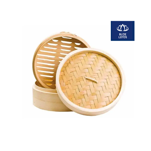 Qualité Fiable, Sûr et Écologique : Cuiseur Vapeur en Bambou Pur, Ustensile de Cuisine en Bois Naturel, Idéal pour la Cuisson des Dim Sum et la Cuisson à la Vapeur des Légumes - Product Image 1
