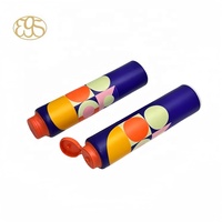 PCR plastique cosmétiques cinq rouleaux 304 boule en acier inoxydable Massage corps 200ml crème Tube