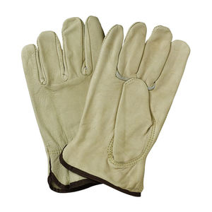 Sunny <b>Gloves</b> Durable Soft Natural White Premium Cowhide Leather Truck <b>Driver</b> <b>Gloves</b> Anti-Slip Tear-Resistant Latex-Free 8 oz - Product Image 5